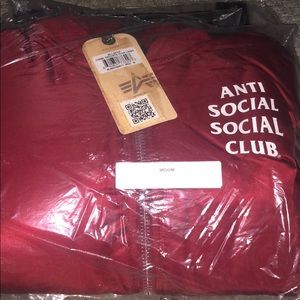 Anti social social club bomber jacket